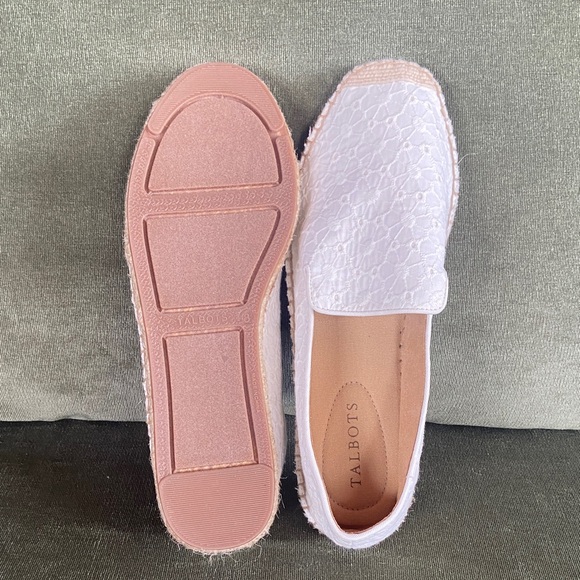 Talbots White Lace Espadrilles - Picture 2 of 3